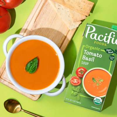 Pacific Foods Organic Tomato Basil Soup - 32 Fl Oz - Image 2