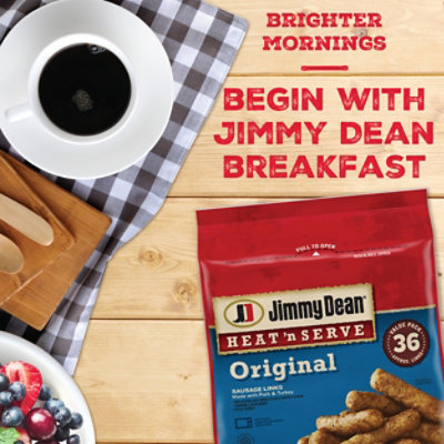 Jimmy Dean Heat 'N Serve Original Pork Breakfast Sausage Links - 36 Count - Image 2