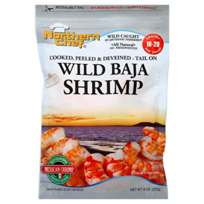 Northern Chef Shrimp Cooked Baja 16-20 Count - 8 Oz