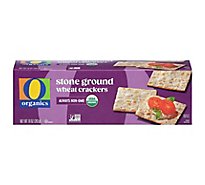 O Organics Crackers Organic Stone Ground Wheat - 10 Oz
