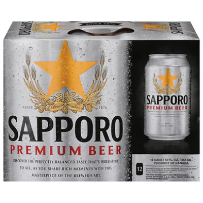 Sapporo In Cans - 12-12 Fl. Oz. - Image 3