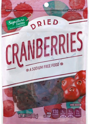 Signature Select/Farms Cranberries Dried - 5 Oz - Image 2