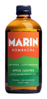 Marin Kombucha Apple Juniper - 16 Fl. Oz. - Image 1