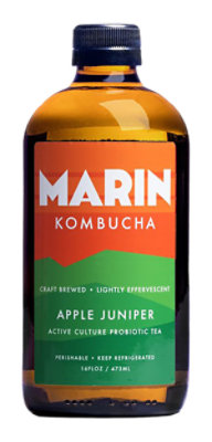 Marin Kombucha Apple Juniper - 16 Fl. Oz.