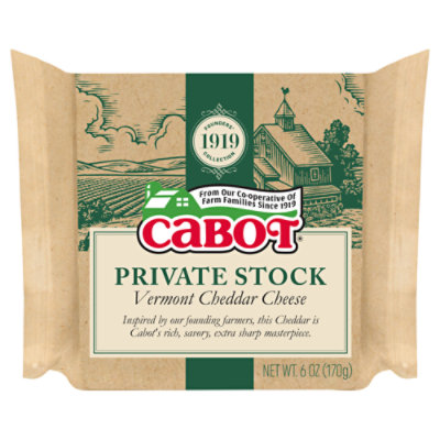 Cabot Creamery Creamery Private Stock Cheddar - 6 Oz