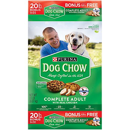 Dog Chow Dog Food Dry Complete Chicken - 20 Lb