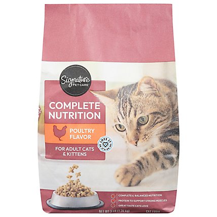 Signature Pet Care Cat Food Complete Nutrition Bag - 3 Lb - Image 2