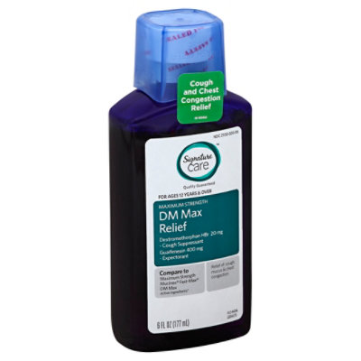 Signature Select/Care Maximum Strength DM Max Relief Cough & Chest Congestion - 6 Fl. Oz.