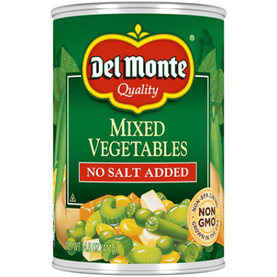 Del Monte No Salt Added Mixed Vegetables - 14.5 Oz