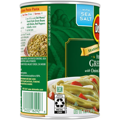 Del Monte Green Beans French Style with Onion Red Pepper & Garlic - 14.5 Oz - Image 2