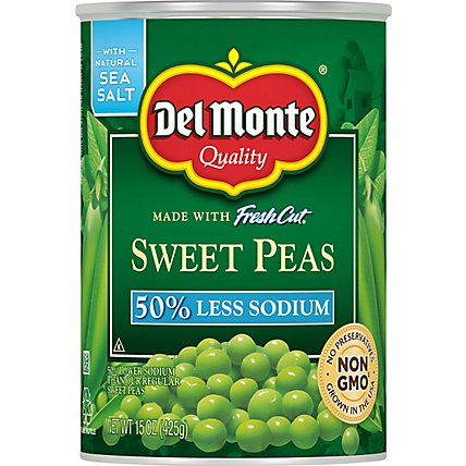 Del Monte Fresh Cut Peas Sweet Low Sodium - 15 Oz - Image 2