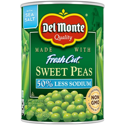 Del Monte Fresh Cut Peas Sweet Low Sodium - 15 Oz - Image 1