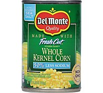 Del Monte Fresh Cut Corn Whole Kernel Golden Sweet 50% Less Sodium - 15.25 Oz