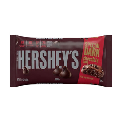 Hersheys Special Dark Mildly Sweet Chocolate Baking Chips Bag - 12 Oz. - Image 2