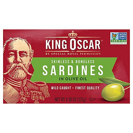 King Oscar Sardines Skinless & Boneless in Olive Oil - 4.4 Oz - Image 2