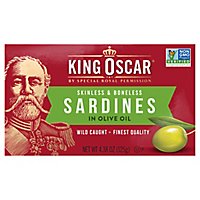 King Oscar Sardines Skinless & Boneless in Olive Oil - 4.4 Oz - Image 1