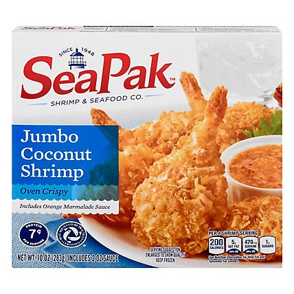 SeaPak Shrimp & Seafood Co. Shrimp Coconut Jumbo Oven Crispy - 10 Oz - Image 3