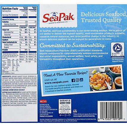 SeaPak Shrimp & Seafood Co. Shrimp Coconut Jumbo Oven Crispy - 10 Oz - Image 6