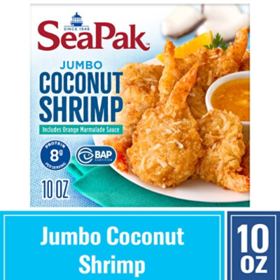 SeaPak Shrimp & Seafood Co. Shrimp Coconut Jumbo Oven Crispy - 10 Oz - Image 2