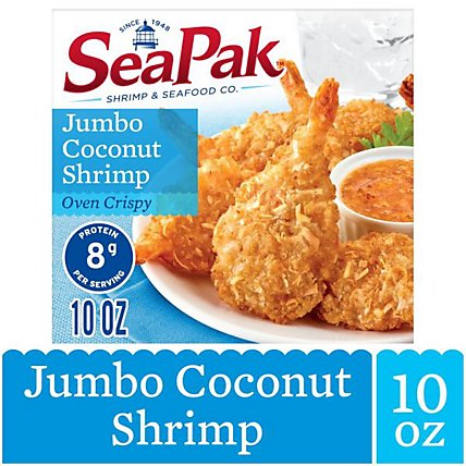 SeaPak Shrimp & Seafood Co. Shrimp Coconut Jumbo Oven Crispy - 10 Oz - Image 1