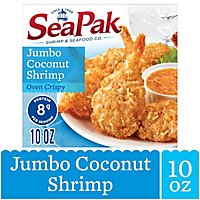 SeaPak Shrimp & Seafood Co. Shrimp Coconut Jumbo Oven Crispy - 10 Oz - Image 1