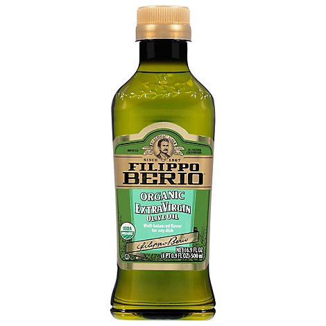 Filippo Berio Organic Olive Oil Extra Virgin - 16.9 Fl. Oz.