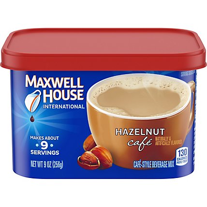 Maxwell House International Hazelnut Cafe Style Instant Coffee Beverage Mix Canister - 9 Oz - Image 5