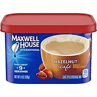 Maxwell House International Hazelnut Cafe Style Instant Coffee Beverage Mix Canister - 9 Oz - Image 5