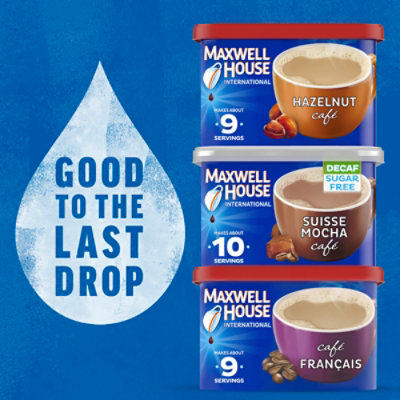 Maxwell House International Hazelnut Café-Style Instant Coffee Beverage Mix - 9 Oz - Image 7