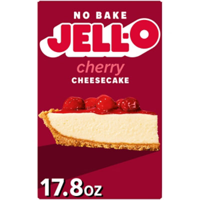 Jell-O No Bake Cherry Cheesecake Dessert Kit with Cherry Topping - Filling Mix & Crust Mix - 17.8 Oz - Image 2