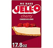 Jell-O Cherry Cheesecake Filling Mix & Crust Mix Dessert Kit Box - 17.8 Oz