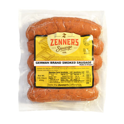 Zenners German Smkd Sausage - 1 Lb