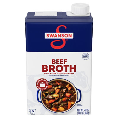 Swanson 100% Natural Beef Broth - 48 Oz - Image 1