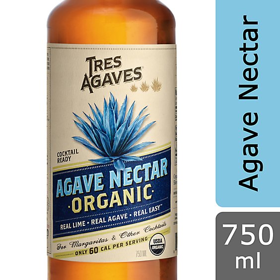 Tres Agaves Organic Agave Nectar Bottle - 750 Ml