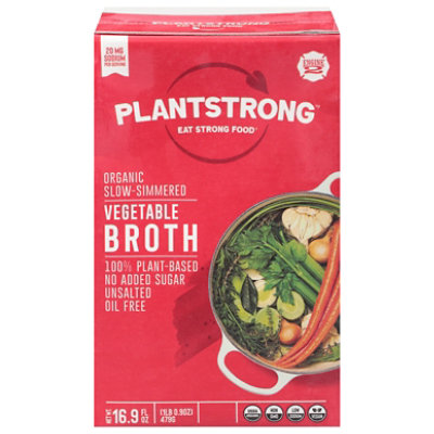 Plantstrong Organic Slow Simmered Vegetable Broth - 16.9 Oz - Image 2