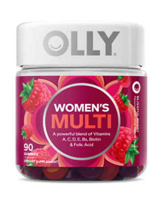 OLLY Womens Multi Gummies Blissful Berry - 90 Count - Image 1