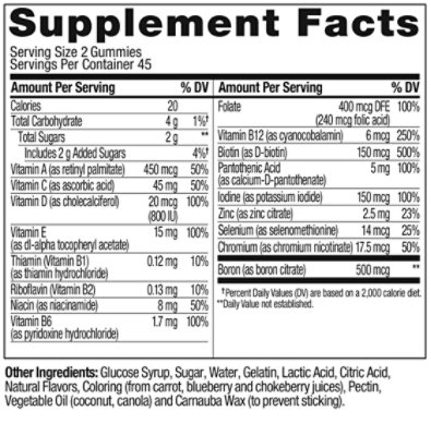 OLLY Womens Multi Gummies Blissful Berry - 90 Count - Image 3