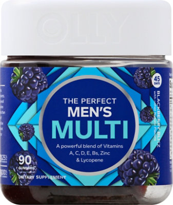 OLLY Mens Multi Gummies Blackberry Blitz - 90 Count - Image 2