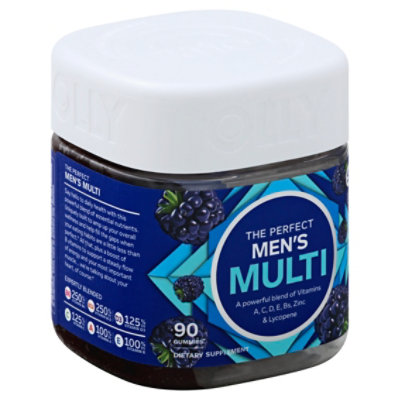 OLLY Mens Multi Gummies Blackberry Blitz - 90 Count