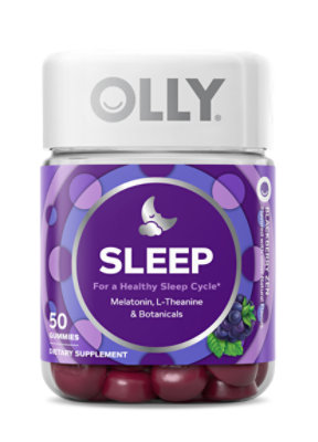 OLLY Sleep Gummies Blackberry Zen - 50 Count - Image 1