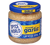 Spice World Garlic Minced - 8 Oz
