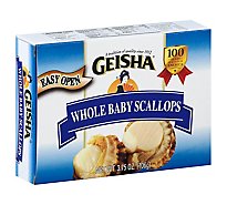 Geisha Scallops Whole Baby - 3.75 Oz