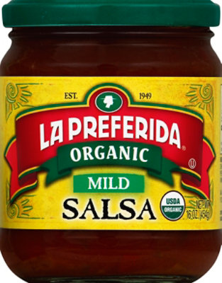 La Preferida Organic Salsa Mild Jar - 16 Oz - Image 2