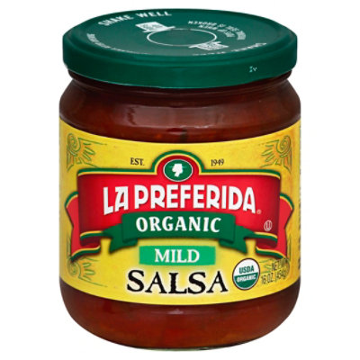 La Preferida Organic Salsa Mild Jar - 16 Oz