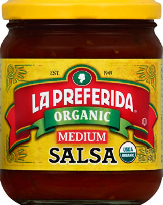 La Preferida Organic Salsa Medium Jar - 16 Oz - Image 2