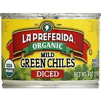 La Preferida Organic Green Chiles Diced Mild Can - 4 Oz - Image 1