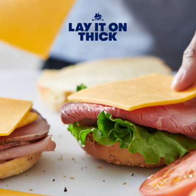 Tillamook Farmstyle Thick Cut Smoked Black Pepper Cheese Slices 7 Count - 7 Oz - Image 1