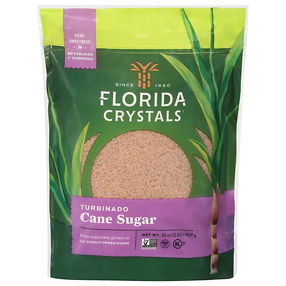Florida Crystals Turbinado Cane Sugar - 2 Lb