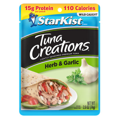 StarKist Tuna Creations Tuna Chunk Light Herb & Garlic - 2.6 Oz