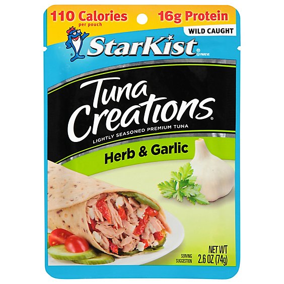 StarKist Tuna Creations Tuna Chunk Light Herb & Garlic - 2.6 Oz
